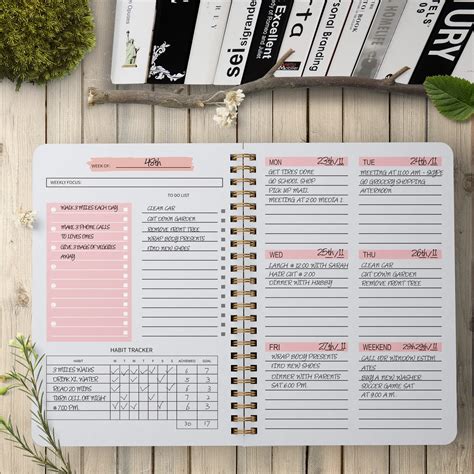 2024 A5 Agenda Planner Notebook Diary Weekly Planner Goal Habit Schedules Organizer Notebook For ...
