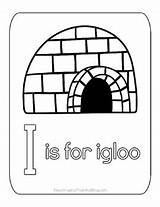 Igloo Coloring Page sketch template