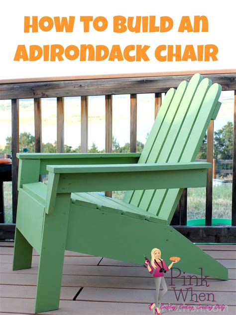 DIY Adirondack Chairs - Page 2 of 2 - PinkWhen