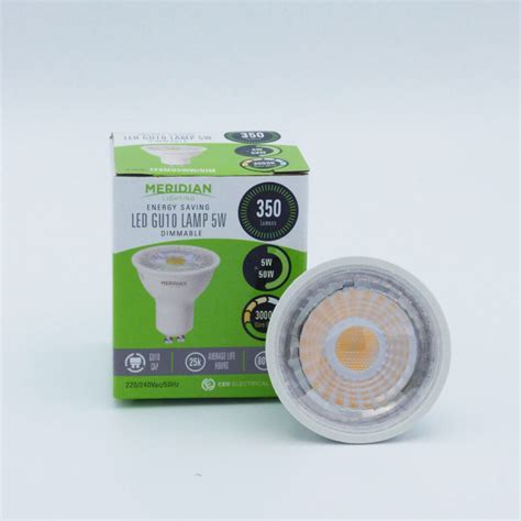 10 pack 5W GU10 DIMMABLE LED 350 lumens (Warm White)