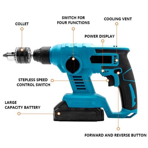 Buy Cordless Electric Hammer for Concrete Demolition Online - My Tools Hut