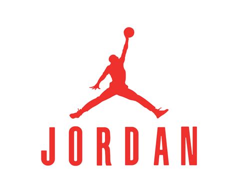 Jordan Brand Logo Symbol With Name Red Design Clothes Sportwear Vector Illustration 23871270 ...