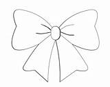 Bow Coloring Page sketch template