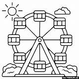 Free Ferris Wheel Coloring Page Download  sketch template
