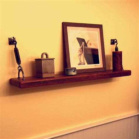 Reclaimed Wood Turnbuckle Wall Shelf | Etsy | Reclaimed wood coffee ...