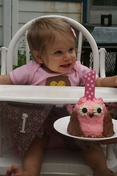 Little owl smash cake | Owl smash cakes, Baby 1st birthday, Cake smash