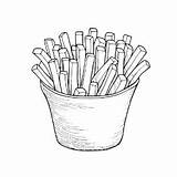 French Fries coloring Page – Coloring Corner sketch template