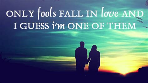 [Love Quotes] "Only fools fall in love..." - YouTube