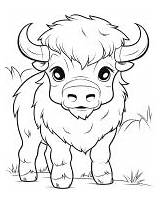 Bison Coloring Pages  Free Printable sketch template