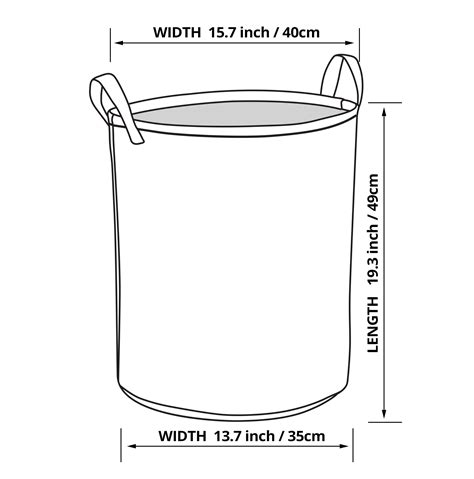 Laundry Basket Size Chart