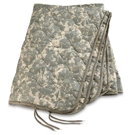 Genuine US Military All Weather Poncho Liner Blanket, Woodland ...