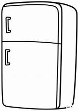 Refrigerator Coloring Page  ColouringPages sketch template