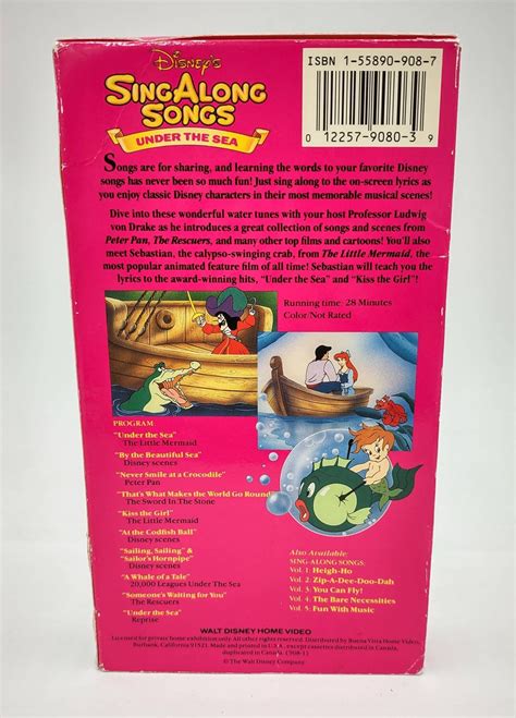 Under The Sea Disneys Sing Along Songs Volume 6 Vhs Walt Disney | Porn Sex Picture