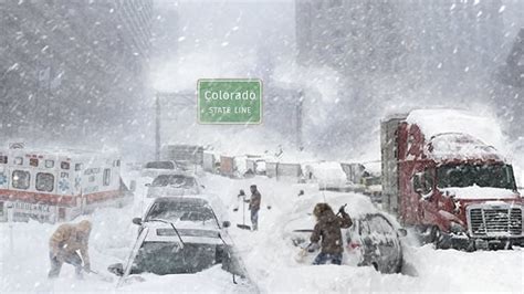 USA RIGHT NOW! Heavy Snowfall with Blizzard in Denver, Colorado - YouTube