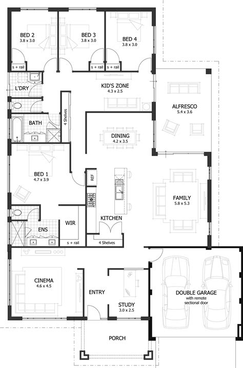 Get 4 Bedroom House Plan Layout Pics – Interior Home Design Inpirations