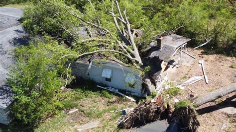 Pine Bluff homeowners start recovery process after tree lands on home