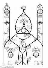 Masjid Coloring Pages At GetDrawings  Free Download sketch template