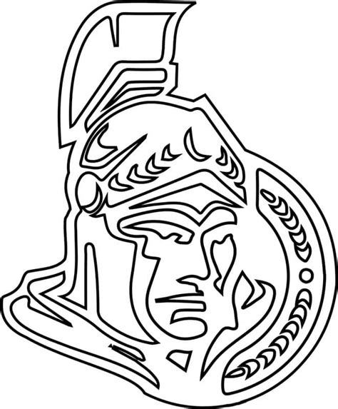 Ottawa Senators Logo coloring page - Download, Print or Color Online ...