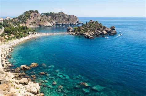 Premium Photo | Isola bella beach,taormina, sicily