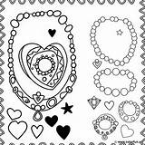 Jewelry coloring Page Download Or Print For Free sketch template