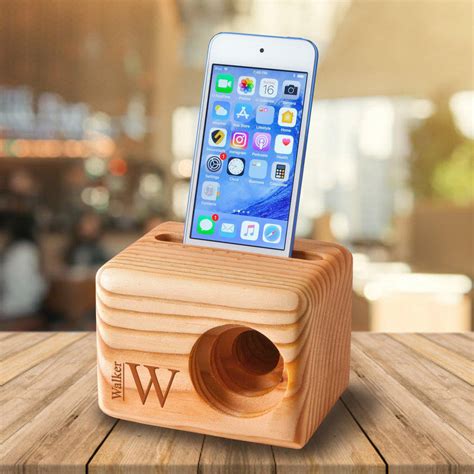 Personalized Wooden Phone Speaker