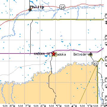 Kadoka, South Dakota (SD) ~ population data, races, housing & economy