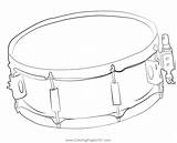 Drum Coloring Pages sketch template