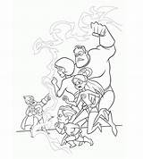 Incredible Family Fighting Coloring Page  Download Print Or Color sketch template