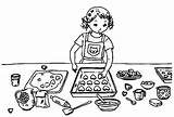 Baking Coloring Pages sketch template