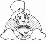 Leprechaun Coloring Pages Printable For Kids sketch template