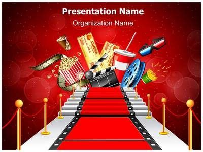 Red Carpet Entertainment Powerpoint Template is one of the best PowerPoint templates by ...