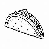 Tacos 1  Coloring Corner sketch template