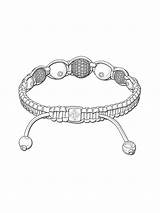 Bracelet coloring Pages sketch template