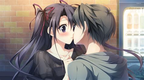 Anime Couple Wallpaper Kiss - 1920x1080 - Download HD Wallpaper ...