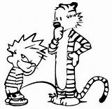 Calvin And Hobbes Coloring Pages Printable Sketch Coloring Page sketch template