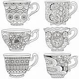 Teacup Coloring Pages sketch template