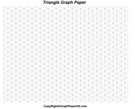 Triangle Graph Paper Printable - Graph Paper HD