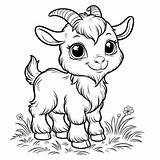 Goat Coloring Pages 8  Gem sketch template