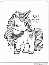 9 Free Printable Unicorn Heart Coloring Pages sketch template