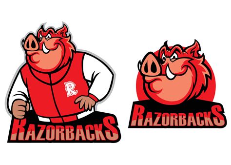 razorback school mascot 20121695 Vector Art at Vecteezy