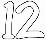 Number 12 Coloring Sheet Pages sketch template