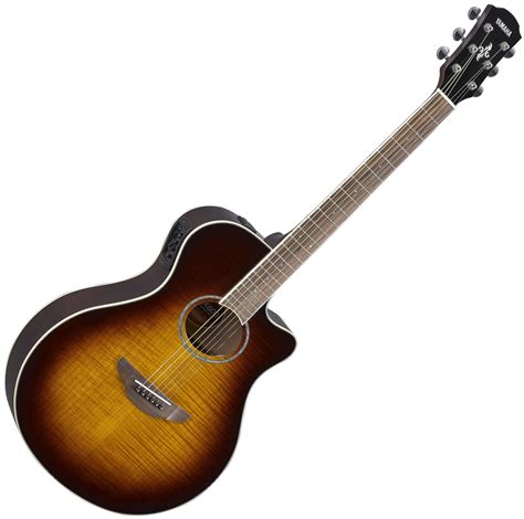 Yamaha APX600FM TBS APX Series Thinline 6-String RH Acoustic Electric Guitar-Tobacco Sunburst ...