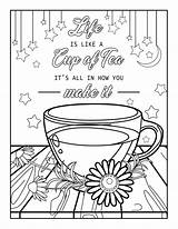 Tea Coloring Pages sketch template