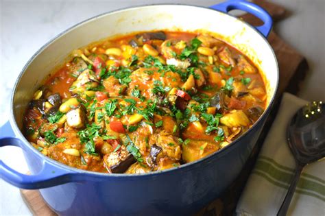 Chicken with Eggplant and White Beans - Gluten Free