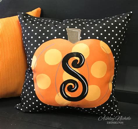 Double Pumpkin - Black Stripe & Orange - Door Hanger – AshleyNichole Designs