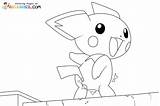 Pichu Coloring Pages sketch template