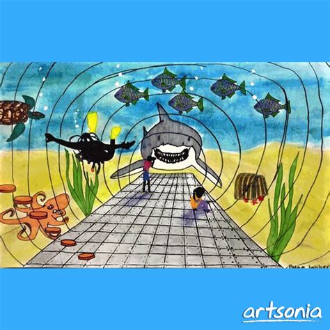 How to draw a perspective aquarium – Artofit