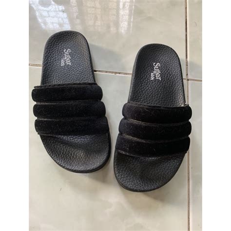 Sugar Kids cutie black slippers | Shopee Philippines