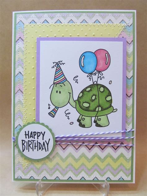 Savvy Handmade Cards: Turtle Happy Birthday Card