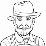 Beard Coloring Pages sketch template